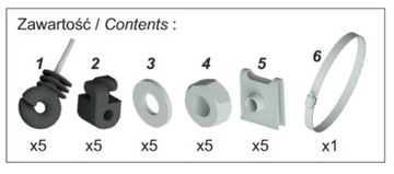 Комплект изоляторов желоба ДЛЯ желобов, овчарки, ДЛЯ куниц