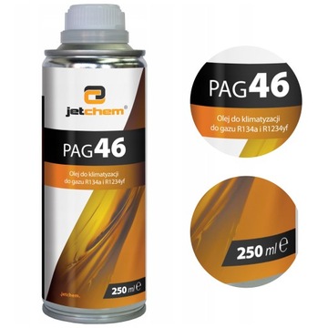 Olej PAG 46 do klimatyzacji 250ml - R134a R1234yf