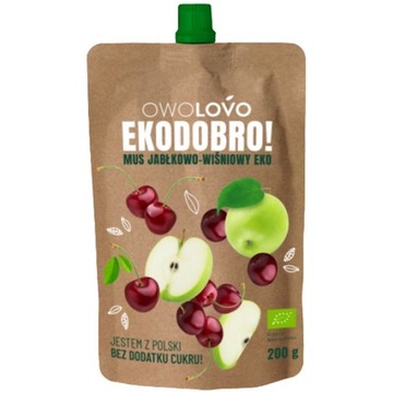 Ekologiczny Mus Deser Owocowy Dzieci 200g, Owolovo