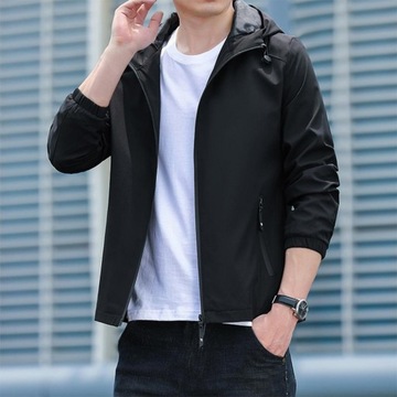 Дышащая стильная толстовка с капюшоном в корейском стиле на шнурке