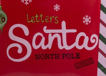 Рождественский почтовый ящик в стиле ретро из красного металла