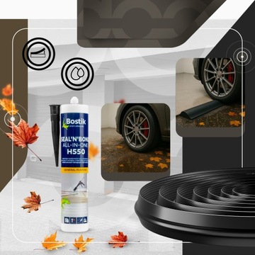 Уплотнитель гаражный 21х115мм, порог для гаражных ворот, 1,5м, резиновый порог DQ-PP