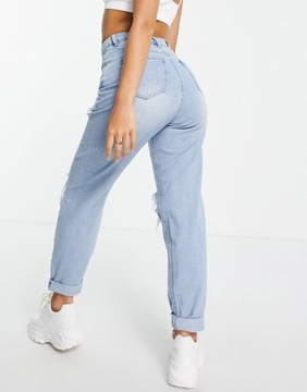 MISSGUIDED SPODNIE JEANSOWE DLA NISKICH 34 1XMJ