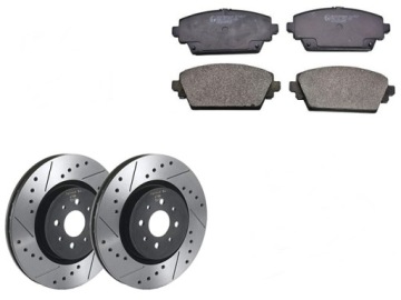 Tarcze NAWIERCANE NACINANE SPORT GT + klocki przód ACCORD VI 6 1998-2002