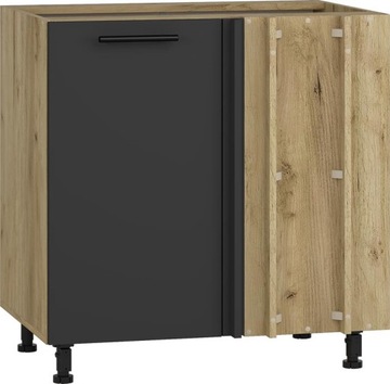 SZAFKA DOLNA NAROŻNA 100X82/52 ANTRACYT DĄB CRAFT