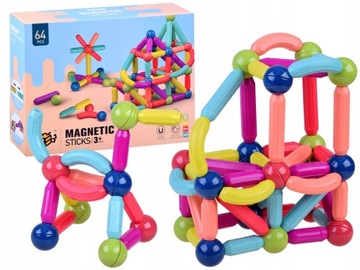 KLOCKI MAGNETYCZNE EDUKACYJNE MAGNETIC STICKS