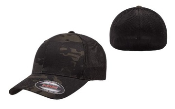 CZAPKA Z DASZKIEM FLEXFIT MULTICAM TRUCKER Multicam Black DAMSKA MĘSKA S/M