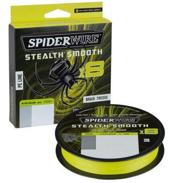 PLECIONKA SPIDERWIRE Stealh Smooth8 X8 PE Yellow 0,11mm/150m