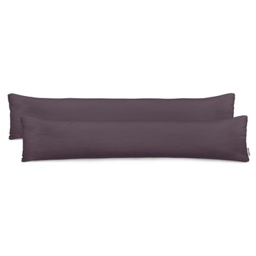 Poszewki ciemnobrązowe 100% bawełna 2 szt. 20x120