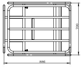 МОЛНИЯ EWB150 ТРУБЧАТАЯ РАМА ДЛЯ ТАЧКИ EWB150-100L