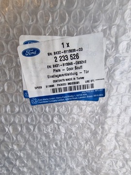 FORD TRANSIT CUSTOM FRAME ОРГАНИЧЕСКАЯ КРЫШКА ПАНЕЛИ НОВАЯ