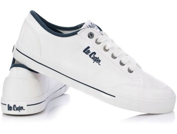 LEE COOPER MĘSKIE TRAMPKI NISKIE BIAŁE r. 44