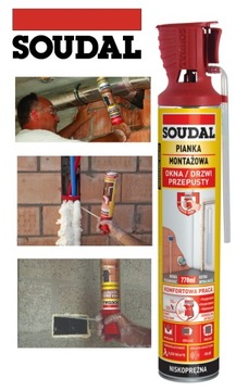 PIANKA MONTAŻOWA Z DOZOWNIKIEM SOUDAL 770ml