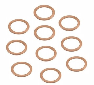 PODKŁADKA USZCZELKA KORKA MIEDZIANA 10x14x1 10szt