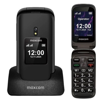 Telefon komórkowy z Klapką dla seniora Maxcom MM834 4G Duże Klawisze, SOS