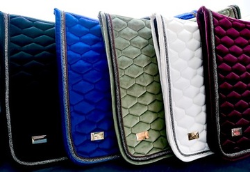 Лошадь - Универсальная подседельная подушка из бархата - Reflex blue