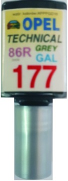Zaprawka do rys 10ml OPEL 177 86R GAL TECHNICAL GREY