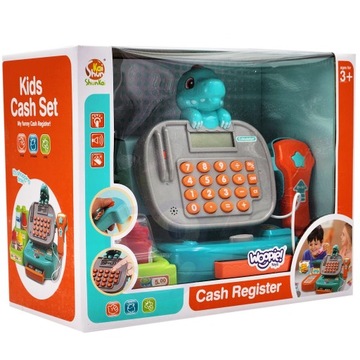 КАССОВЫЙ АППАРАТ СУПЕРМАРКЕТ МАГАЗИН СКАНЕР КАЛЬКУЛЯТОР АКСЕССУАРЫ ДИНОЗАВР ВУПИ