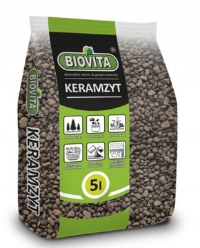 KERAMZYT ogrodniczy 8-16mm naturalne podłoże 5L