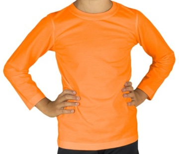 BLUZKA PODKOSZULEK GŁADKI POMARAŃCZOWY r. 122 POL