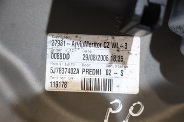 MECHANIZMUS SKEL PRAVÝ PŘEDNÍ SKODA ROOMSTER