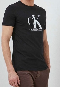 T-shirt męski okrągły dekolt Calvin Klein Jeans rozmiar L