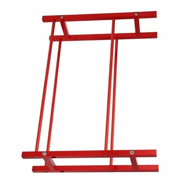 Aluminiowy czerwony stojak na opony do