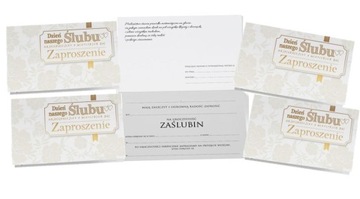 ZAPROSZENIA ślubne na ślub wesele zaproszenie do ręcznego wypisania