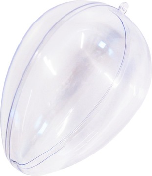 JAJKO AKRYLOWE PRZEŹROCZYSTE 9 CM PLASTIK 2 SZTUKI