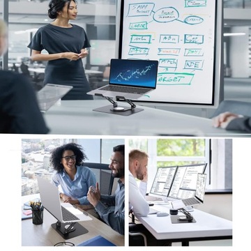 ПОРТАТИВНАЯ ПОДСТАВКА ДЛЯ НОУТБУКА, РЕГУЛИРУЕМАЯ, ВРАЩАЮЩАЯСЯ НА 360°, СКЛАДНОЙ СТОЛИК