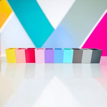 Sorter na kredki 8 kol Organizer na biurko piórnik Prezent na urodziny EKO