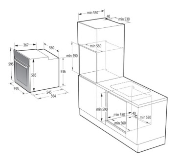 Комплект бытовой техники GORENJE BOS6737SYW + BM235G1SYW + GTW642SYW белый Simplicity