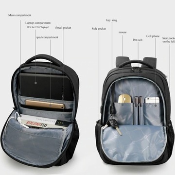 TIGERNU T-B3399 рюкзак для ноутбука 15,6 дюйма