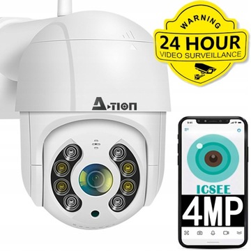 ZEWNĘTRZNA OBROTOWA KAMERA IP WIFI 4MP 4X 2K ZOOM