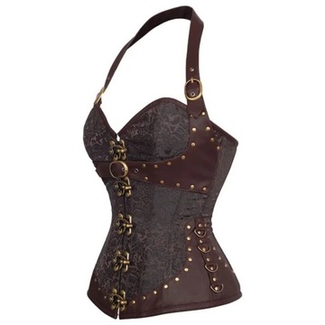 Steampunk Corset Top Gothic Clothing Halter Sexy P