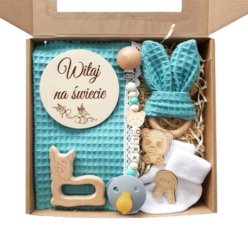 Prezent dla niemowlaka Gift Box Baby Shower KOLORY