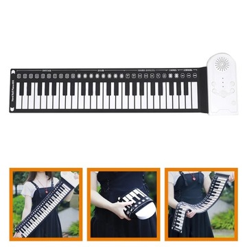 Zwijana rączka klawiatury silikonowej Roll Piano
