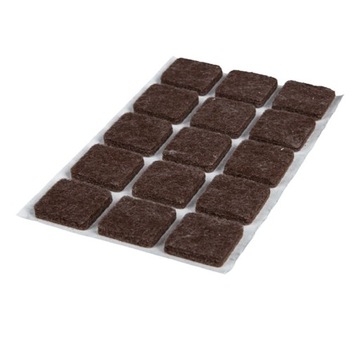 Podkładki filcowe meblowe, pod meble, filc 25x25