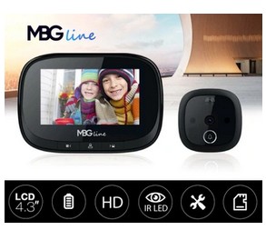 Wizjer do drzwi kamera MBGLine SF55 BLACK EDITION