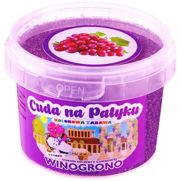 Cukier Do Waty Cukrowej Kolorowy do Maszyny Smakowy WINOGRONO 100g