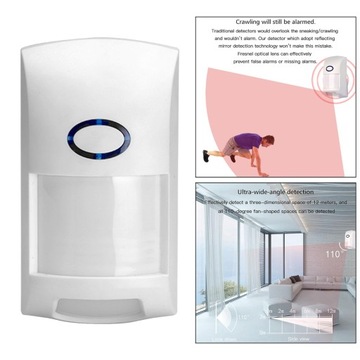 Беспроводной инфракрасный датчик движения PIR 433 МГц, прост в установке