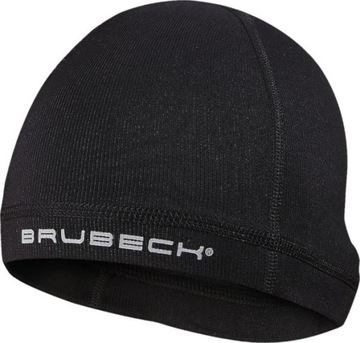 Czapka termoaktywna BRUBECK czarna cienka r. L-XL