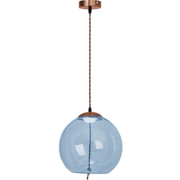 Lampa sufitowa APP445 LED szklana niebieska