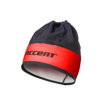 Czapka pod kask komin Accent PRO Team S czarno-cze