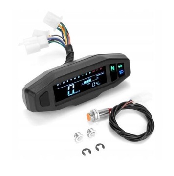 Mini UNIWERSALNY PRĘDKOŚCIOMIERZ MOTOCYKLOWY LCD