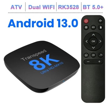 SMART TV BOX 32GB H96 MAX 8K 4K WIFI BLUETOOTH 5.0 OTA DEKODER Android 13