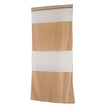 Прозрачная занавеска с карнизом, полосатая прозрачная штора для гостиной темно-кофейного цвета