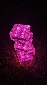 Садовый светильник SOLAR с розовым светом