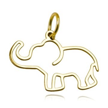 ZAWIESZKA ZŁOTA SŁONIK PRÓBA 585