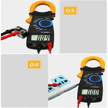 Цифровые портативные тестеры клещей DMM Meter DC Test